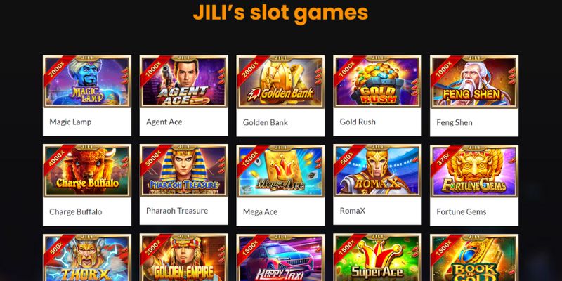 Có đến hơn 20 trò chơi tại JILI slot game